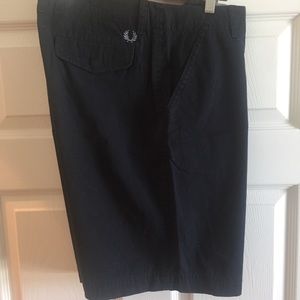 Fred Perry Navy Blue Chino Shorts